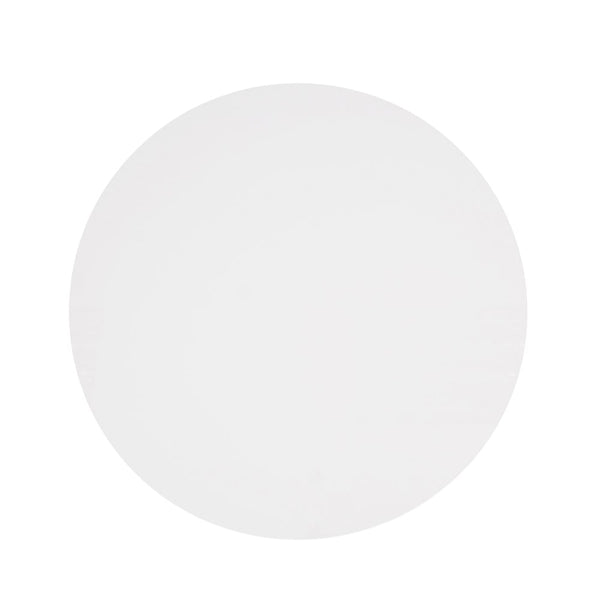 Soho Large White Circular Dining Table with Beech Wood Legs
