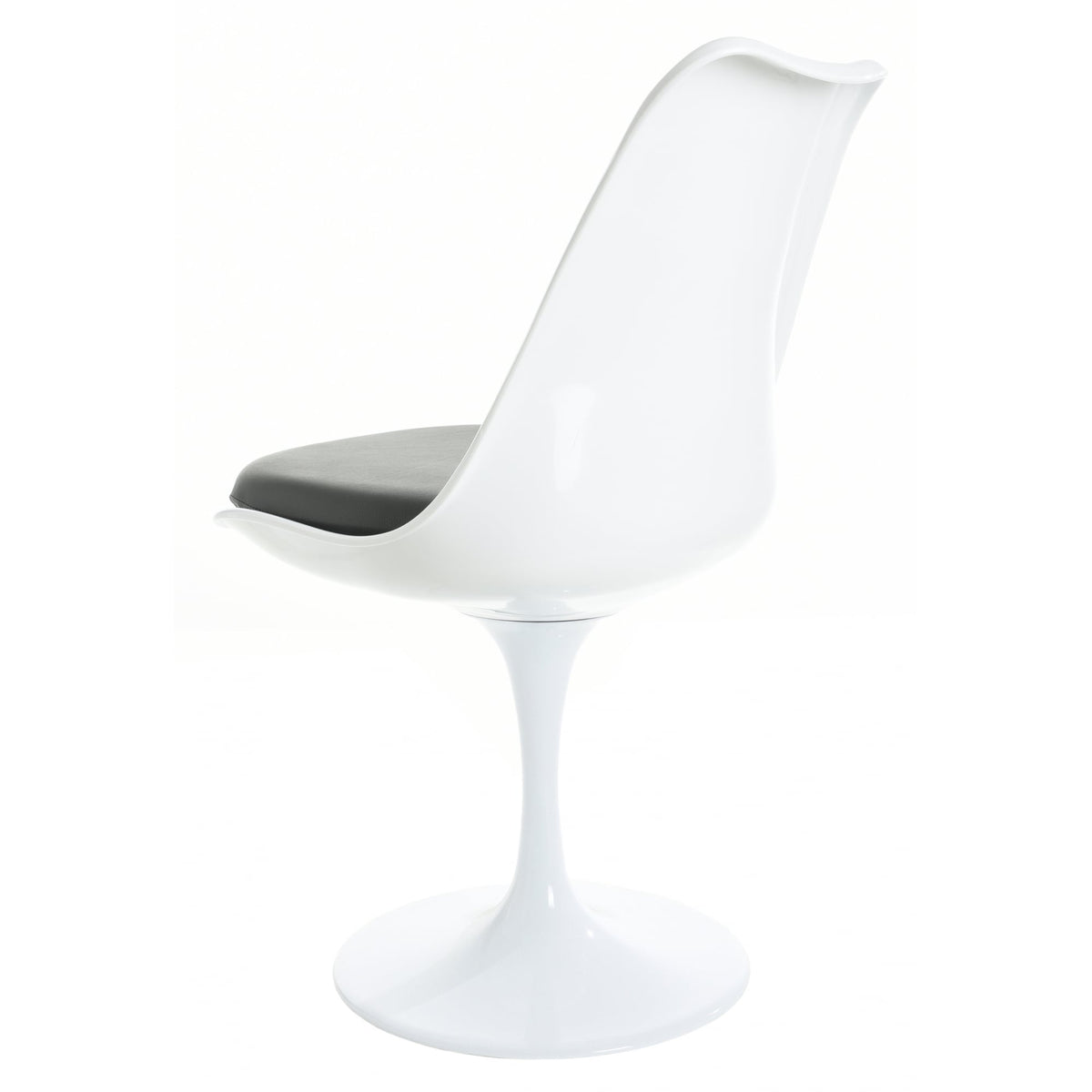 White and Grey PU Chelsea Side Chair