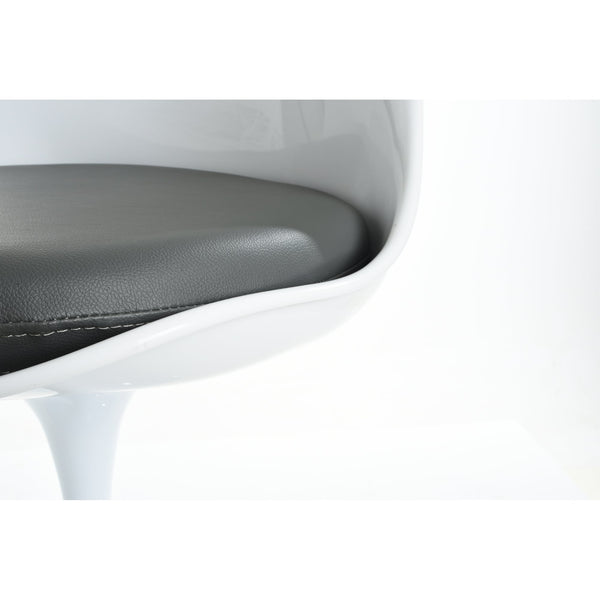 Grey PU Chelsea Armchair Cushion