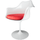 White and Luxurious Red Chelsea Armchair