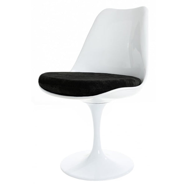 White and Luxurious Black Chelsea Side Chair