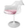 White and Luxurious Light Pink Chelsea Armchair
