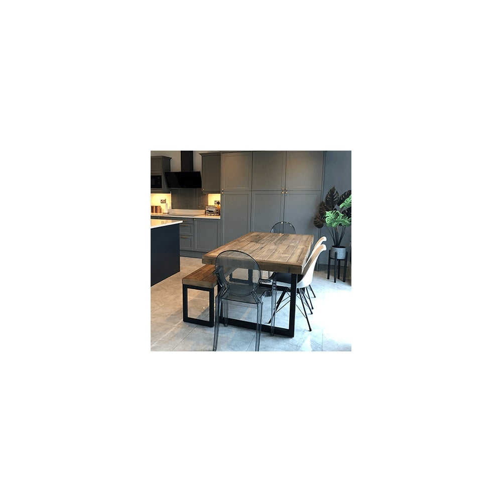 Soho White and Bright Pink Dining Chair with Black Metal Legs