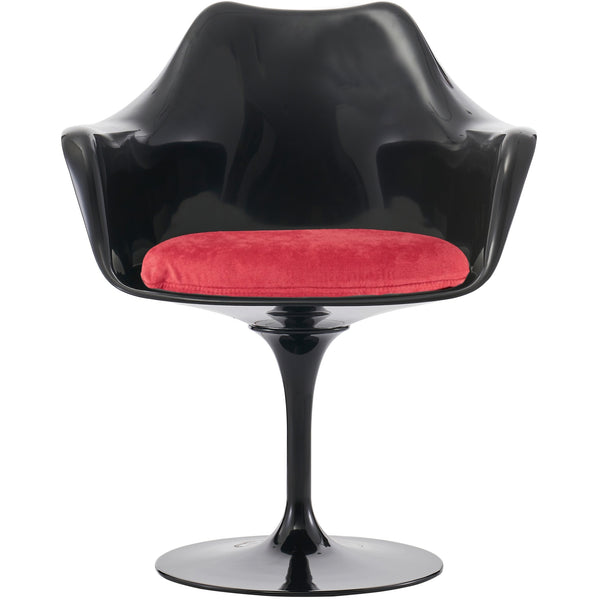 OUTLET Black and Luxurious Raspberry Red Chelsea Armchair