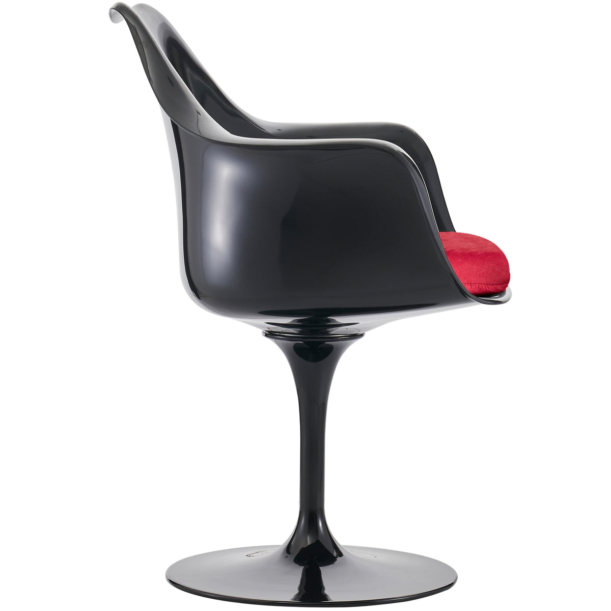 OUTLET Black and Luxurious Raspberry Red Chelsea Armchair