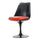 Black and Red PU Chelsea Side Chair