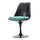 Black and Luxurious Turquoise Chelsea Side Chair
