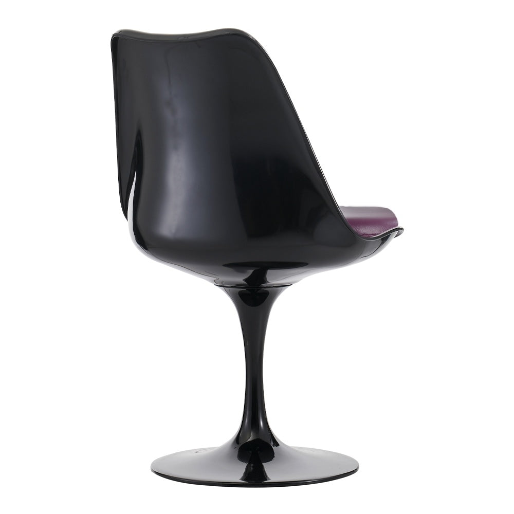 Black and Purple PU Chelsea Side Chair