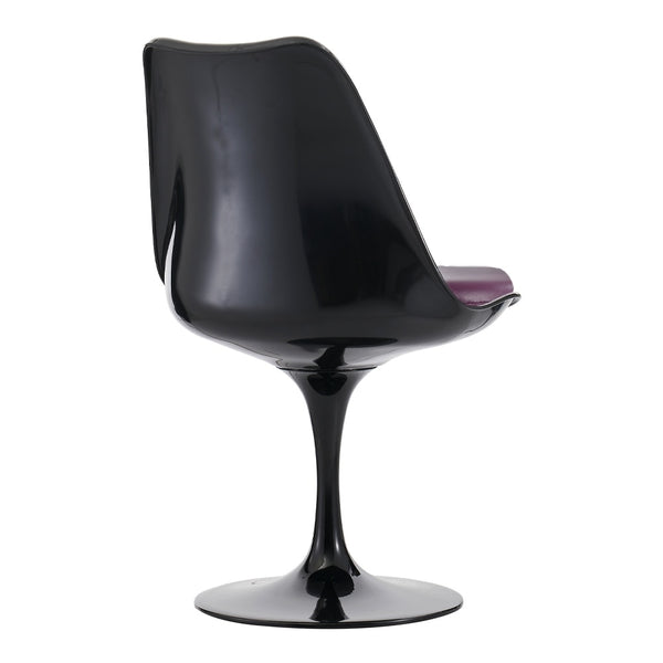 Black and Purple PU Chelsea Side Chair