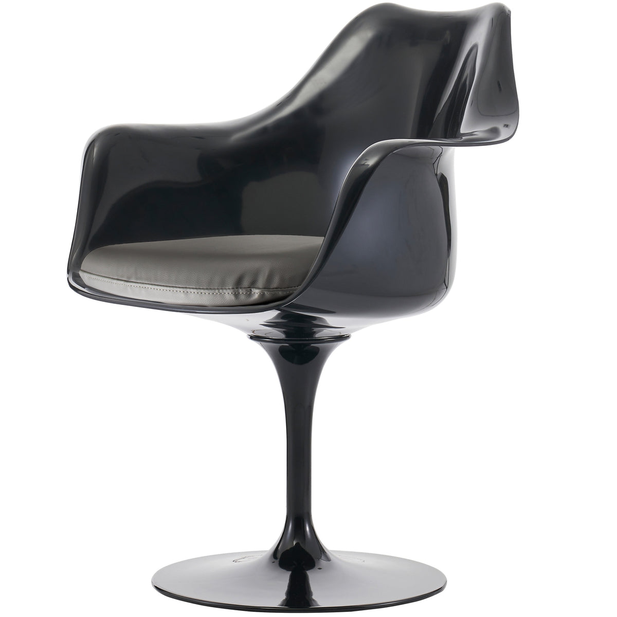 Black and Grey PU Chelsea Armchair