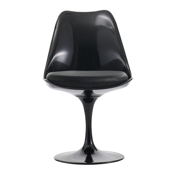 Black and Black PU Chelsea Side Chair