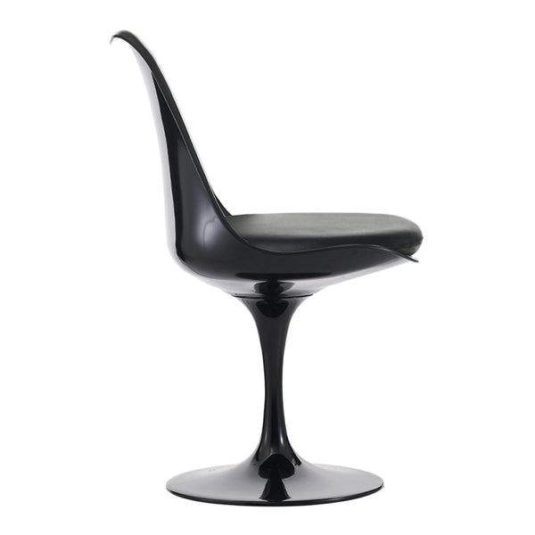 Black and Black PU Chelsea Side Chair