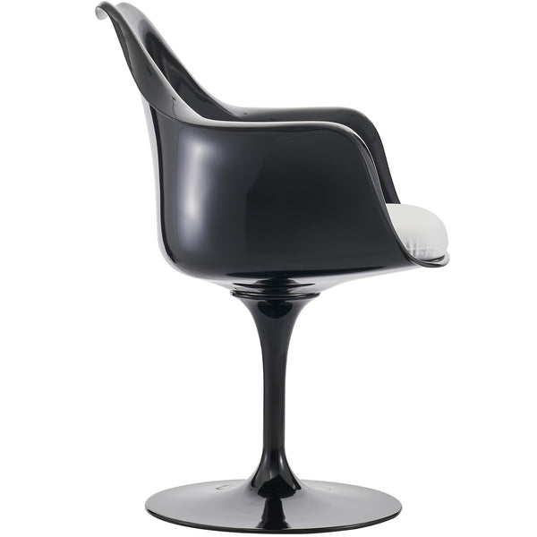 Black and White PU Chelsea Armchair