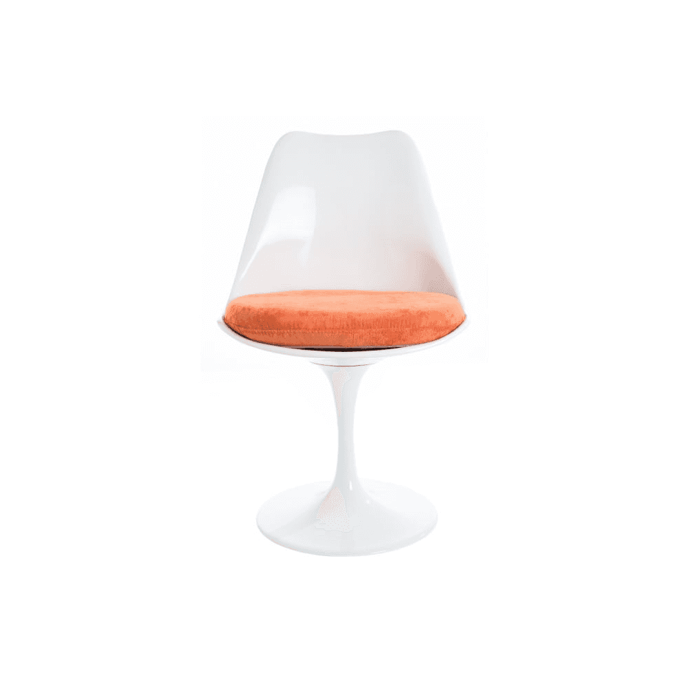 Chelsea Set - White Large Circular Table with Six Chairs - Various Colours