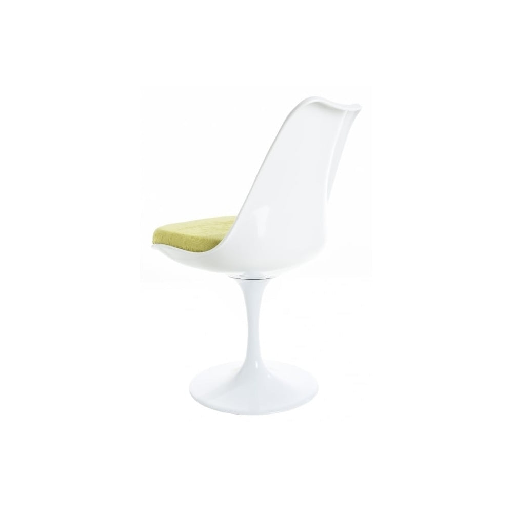 Chelsea Set - White Large Circular Table with Six Chairs - Various Colours