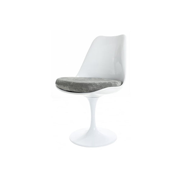 Chelsea Set - White Large Circular Table with Six Chairs - Various Colours