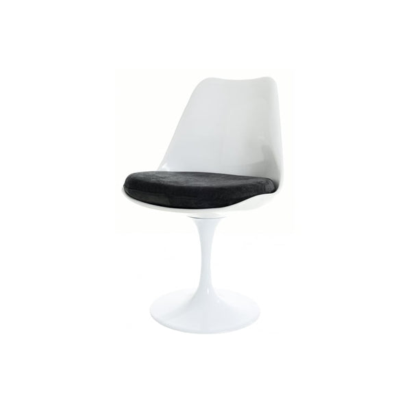 Chelsea Set - White Large Circular Table with Six Chairs - Various Colours