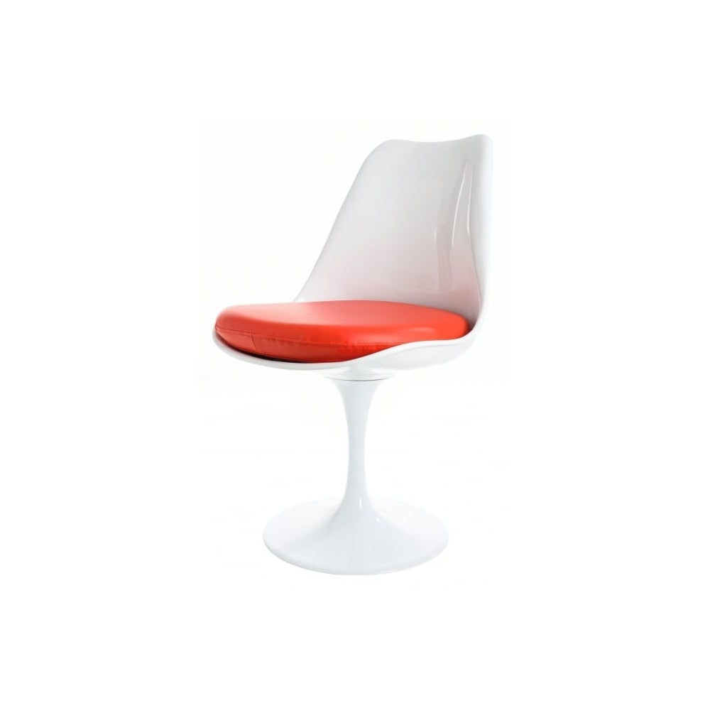 Chelsea Set - White Large Circular Table with Six Chairs - Various Colours