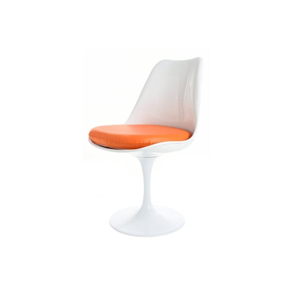 Chelsea Set - White Large Circular Table with Six Chairs - Various Colours