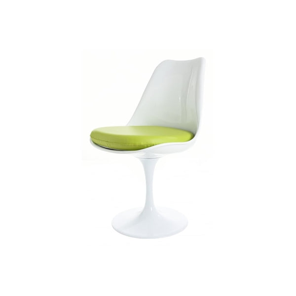 Chelsea Set - White Large Circular Table with Six Chairs - Various Colours