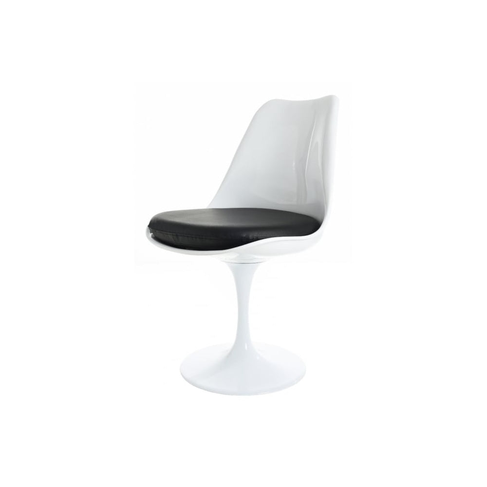Chelsea Set - White Large Circular Table with Six Chairs - Various Colours