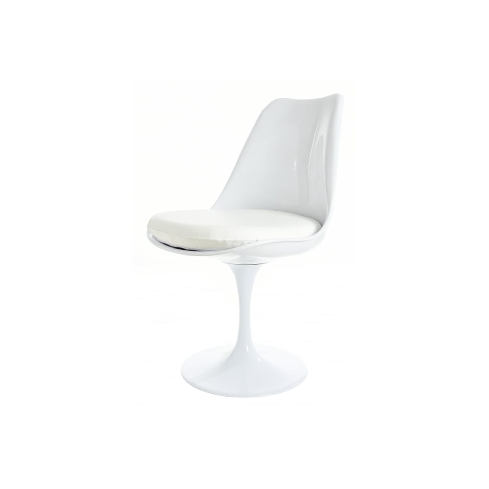 Chelsea Set - White Large Circular Table with Six Chairs - Various Colours