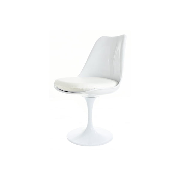 Chelsea Set - White Large Circular Table with Six Chairs - Various Colours