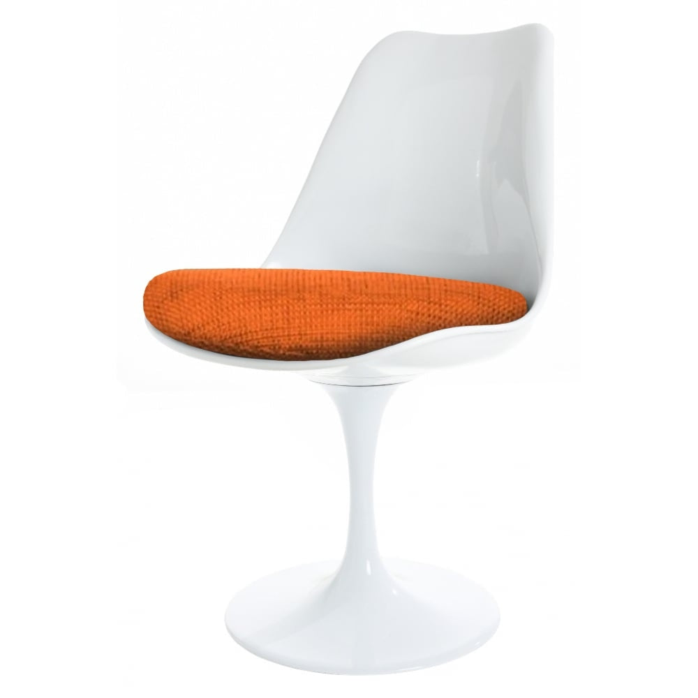 Chelsea Set - White Large Circular Table with Six Chairs - Various Colours