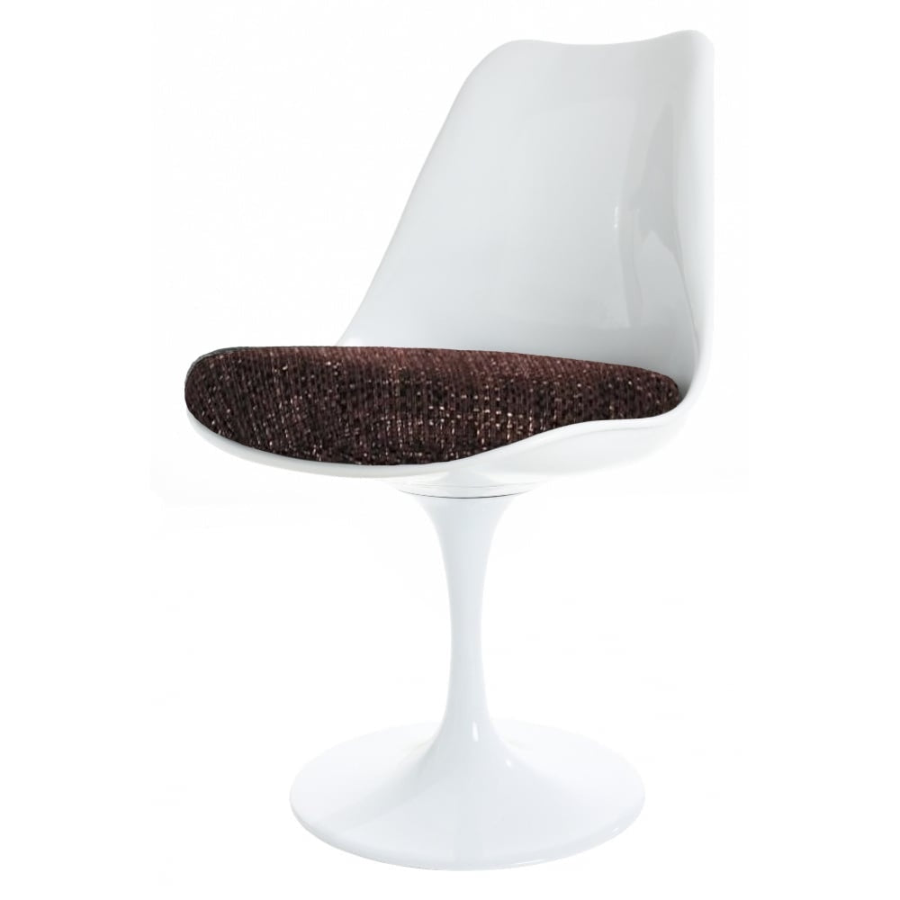 Chelsea Set - White Large Circular Table with Six Chairs - Various Colours