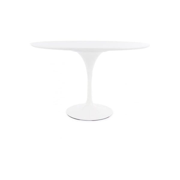 Chelsea Set - White Large Circular Table with Six Chairs - Various Colours