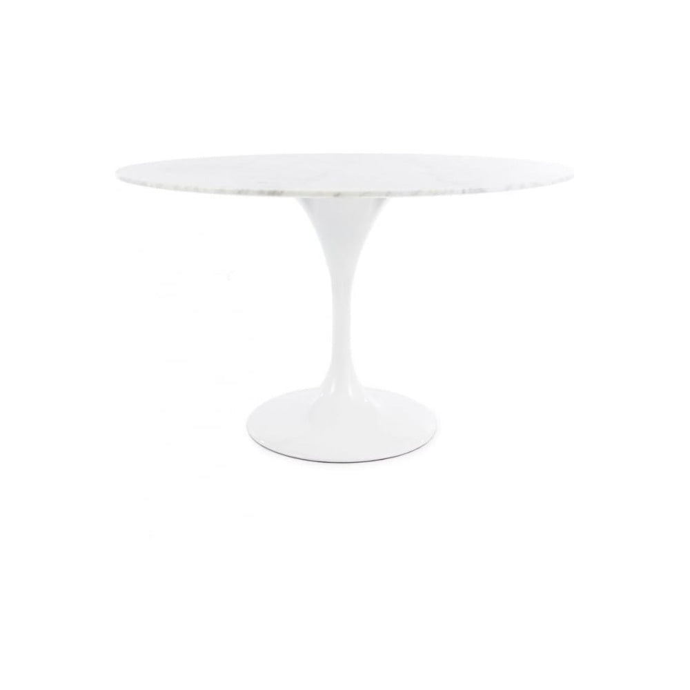 Chelsea Set - Marble Large Circular Table with Six Chairs - Various Colours