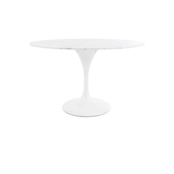 Chelsea Set - Marble Large Circular Table with Six Chairs - Various Colours