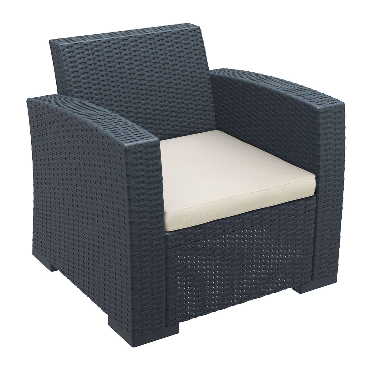 Monaco Outdoor Lounge Set - Dark Grey Frame
