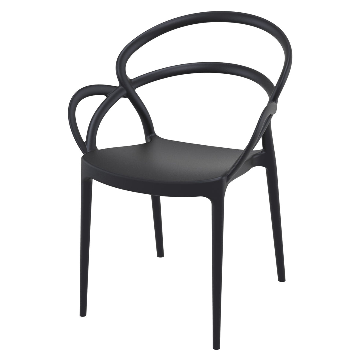 Mila Stackable Plastic Armchair - Various Colours (PACK OF 2)