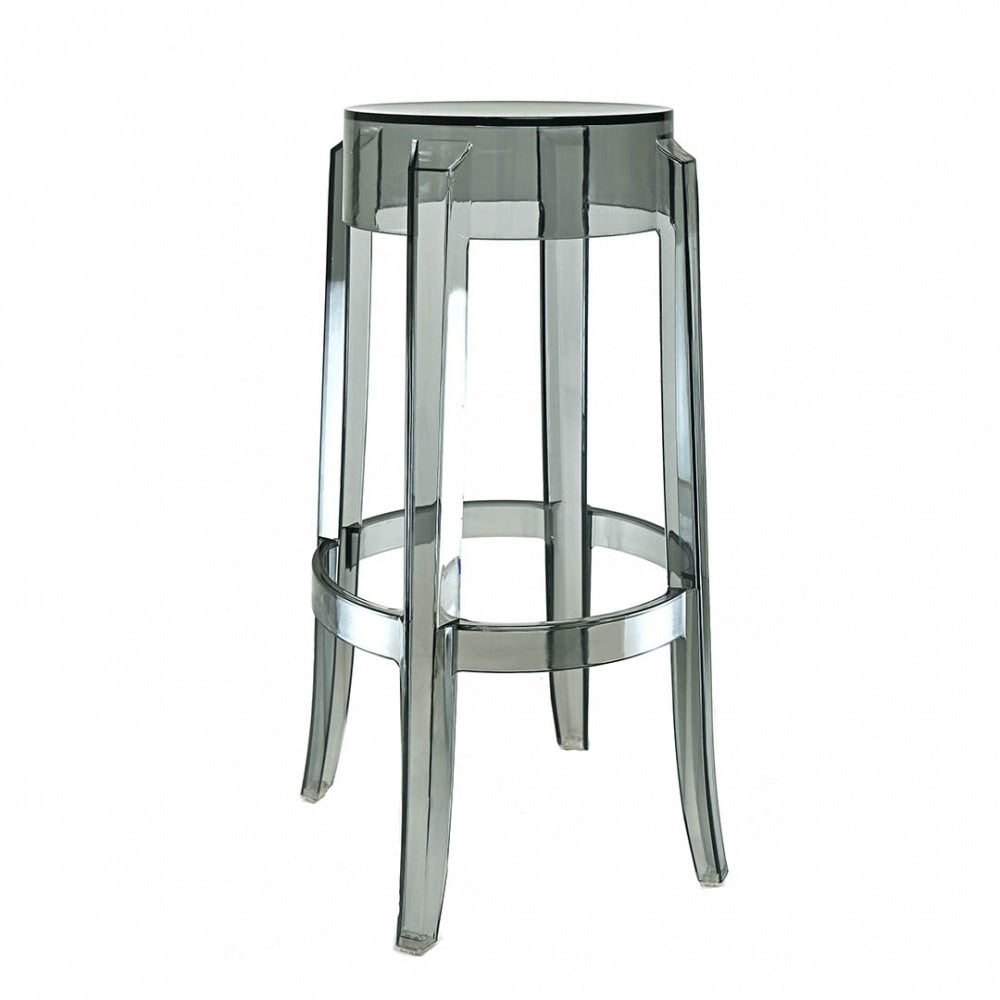 OUTLET Ghost Style Bar Stool Smoke Grey - 66cm