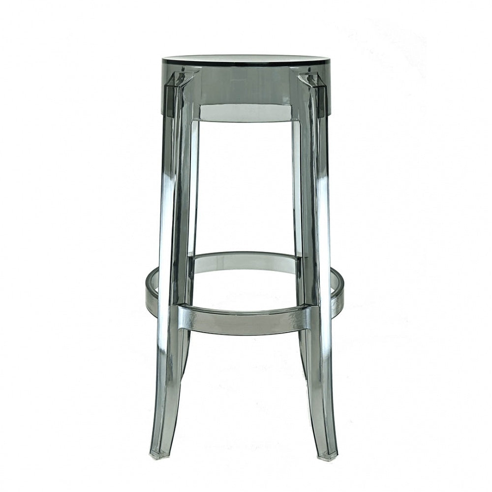 OUTLET Ghost Style Bar Stool Smoke Grey - 66cm