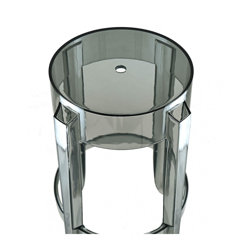 OUTLET Ghost Style Bar Stool Smoke Grey - 66cm