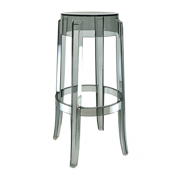 OUTLET Ghost Style Bar Stool Smoke Grey - 76cm
