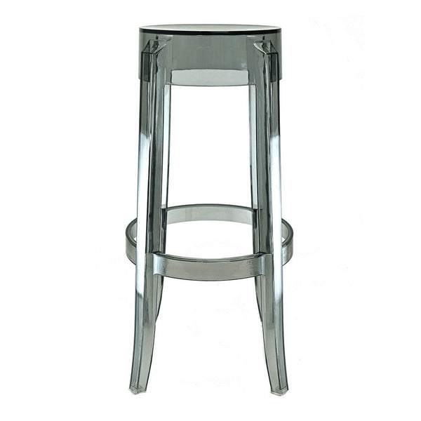 OUTLET Ghost Style Bar Stool Smoke Grey - 76cm