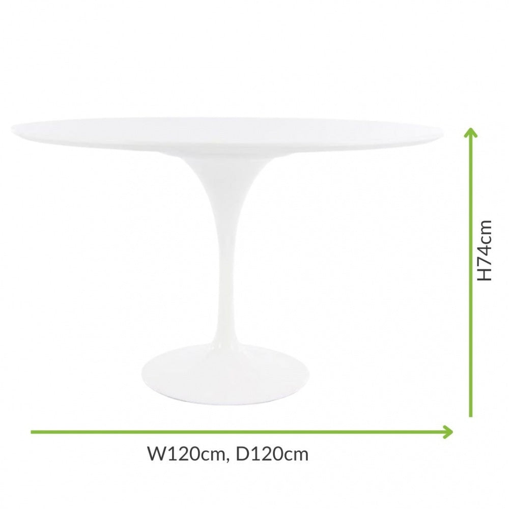 White Chelsea Large Circular Table
