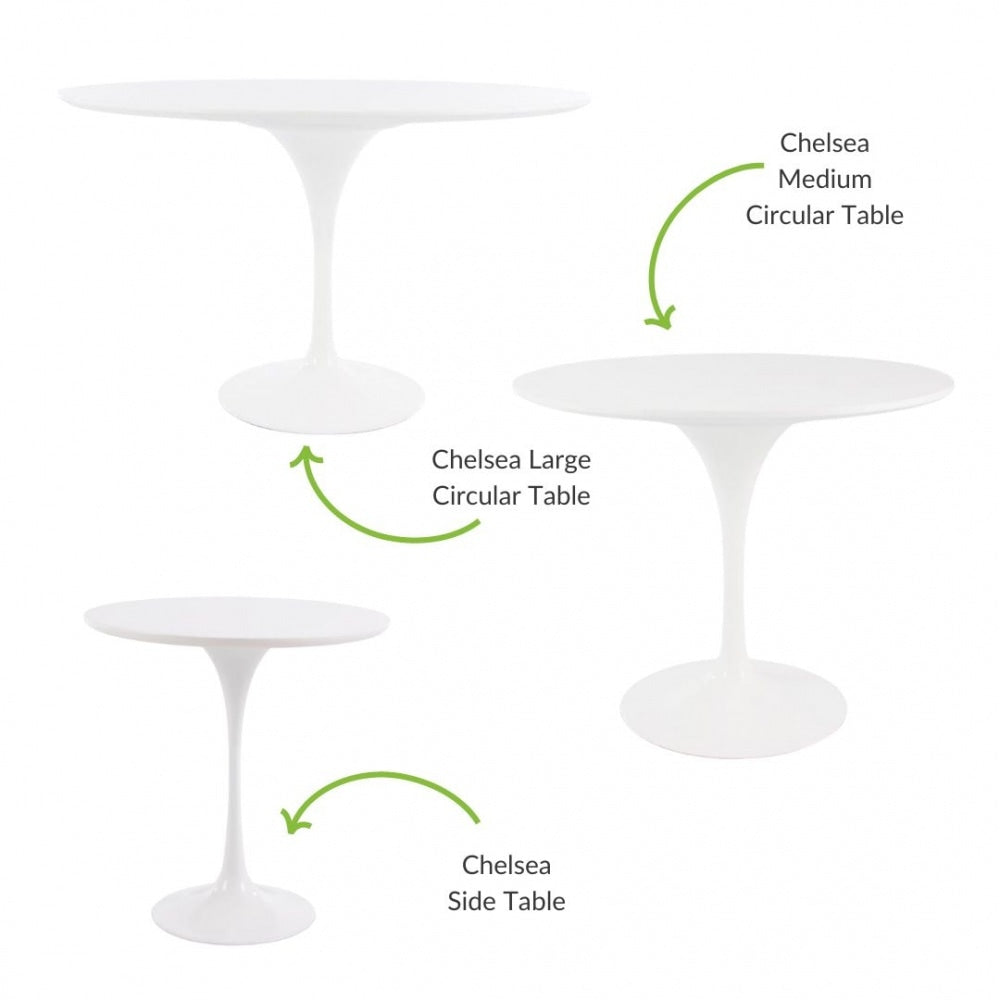 White Chelsea Large Circular Table