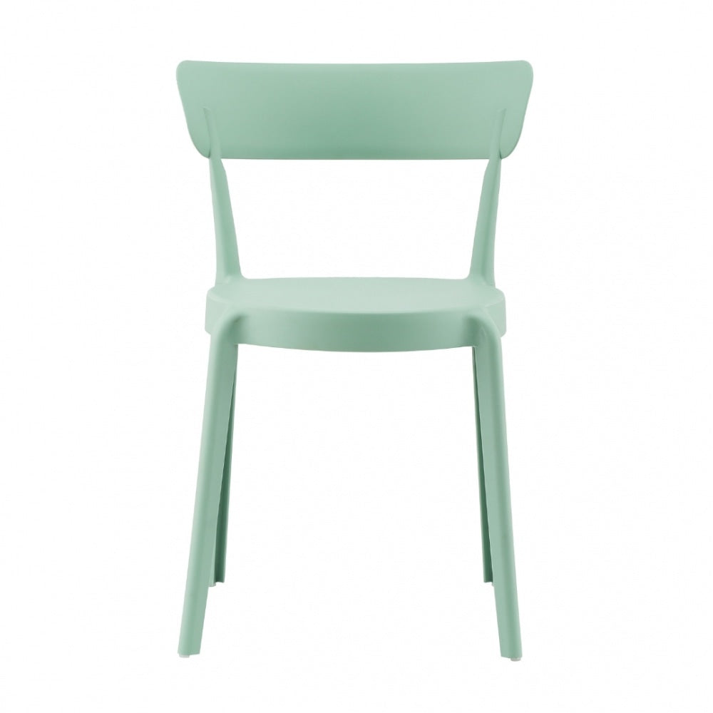 Sage Green Plastic Bistro Dining Chair