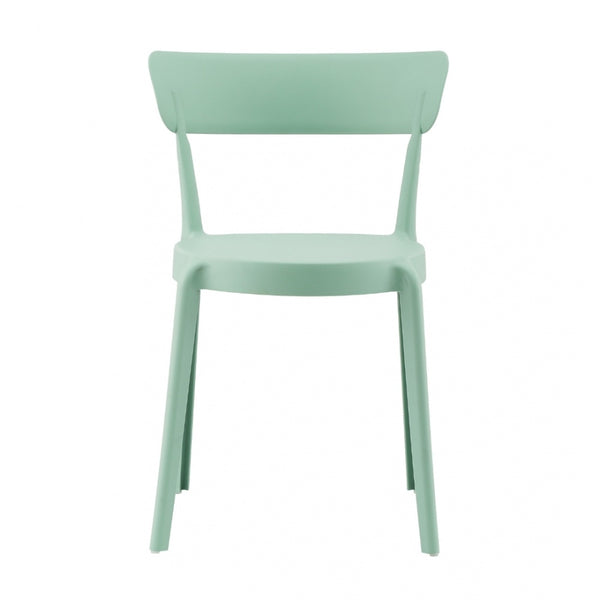 Sage Green Plastic Bistro Dining Chair