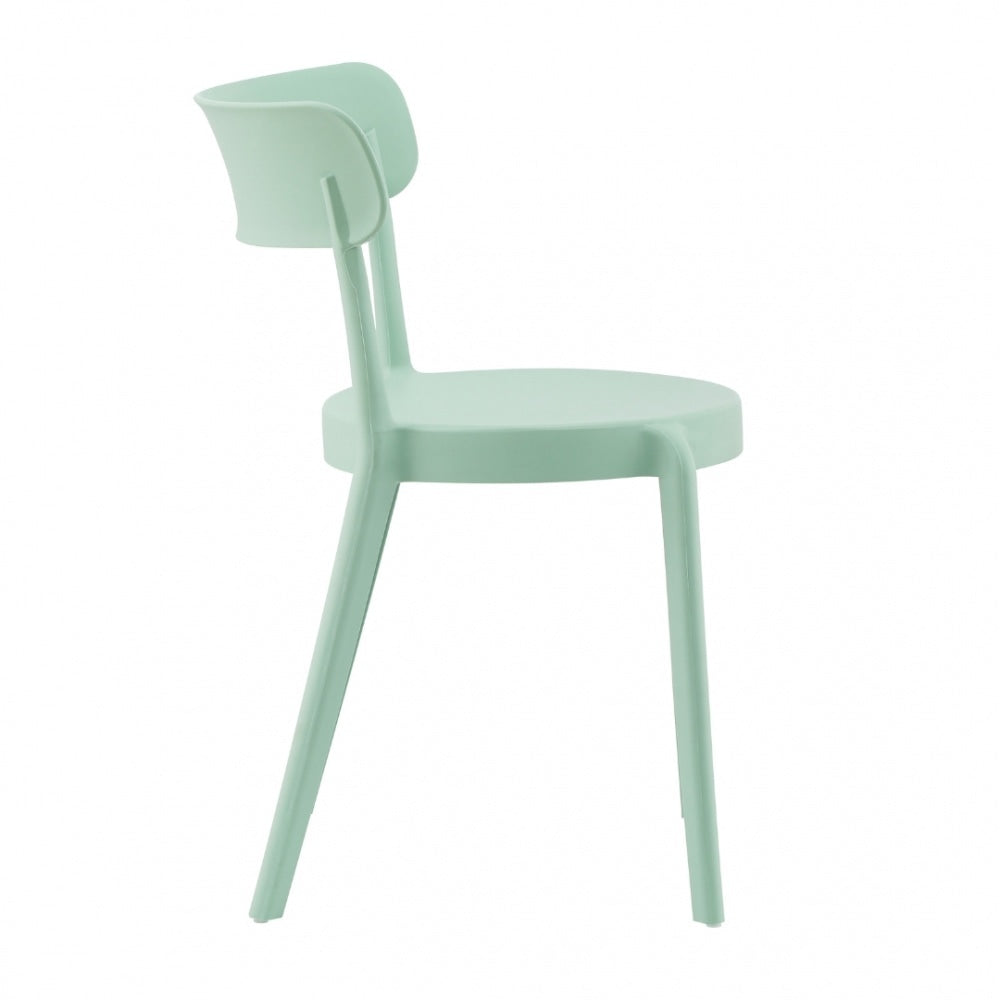 Sage Green Plastic Bistro Dining Chair
