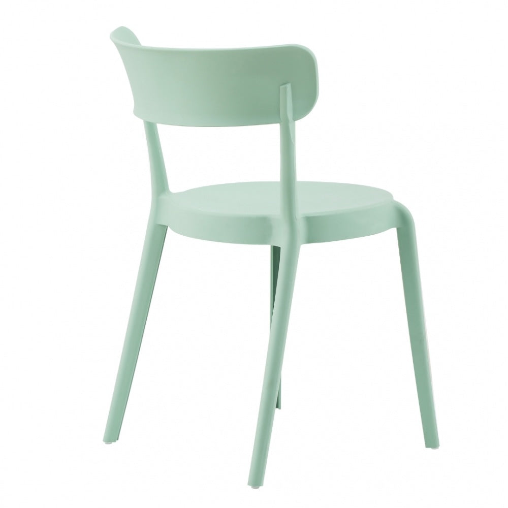 Sage Green Plastic Bistro Dining Chair
