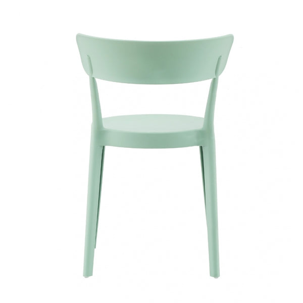 Sage Green Plastic Bistro Dining Chair