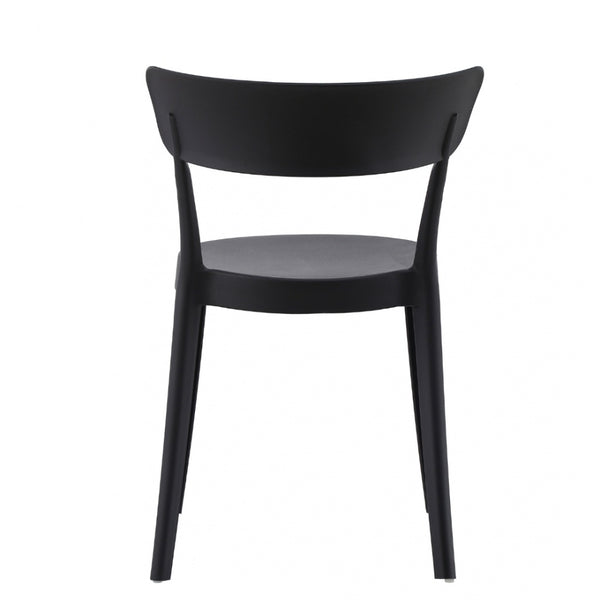 OUTLET Black Plastic Bistro Dining Chair