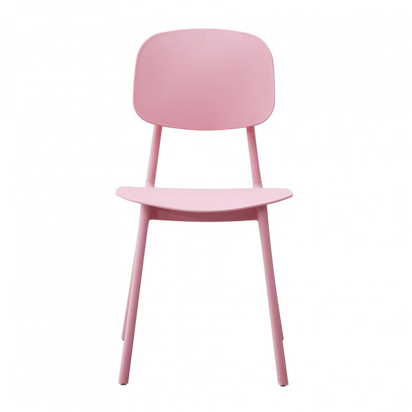 OUTLET Oslo Baby Pink Plastic Dining Chair