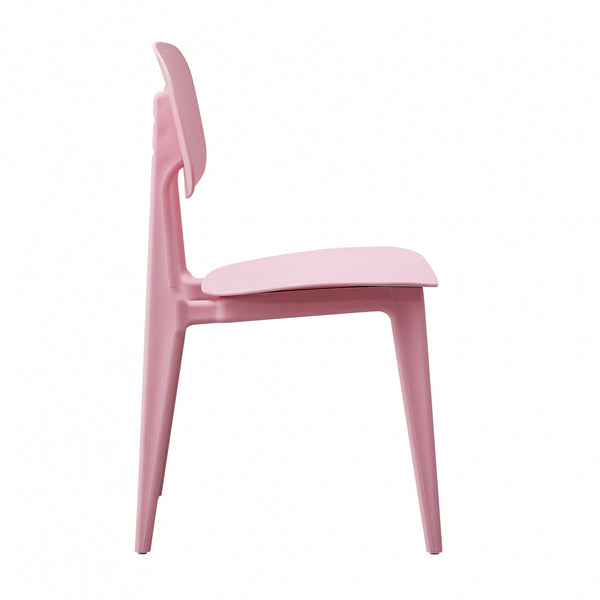 OUTLET Oslo Baby Pink Plastic Dining Chair