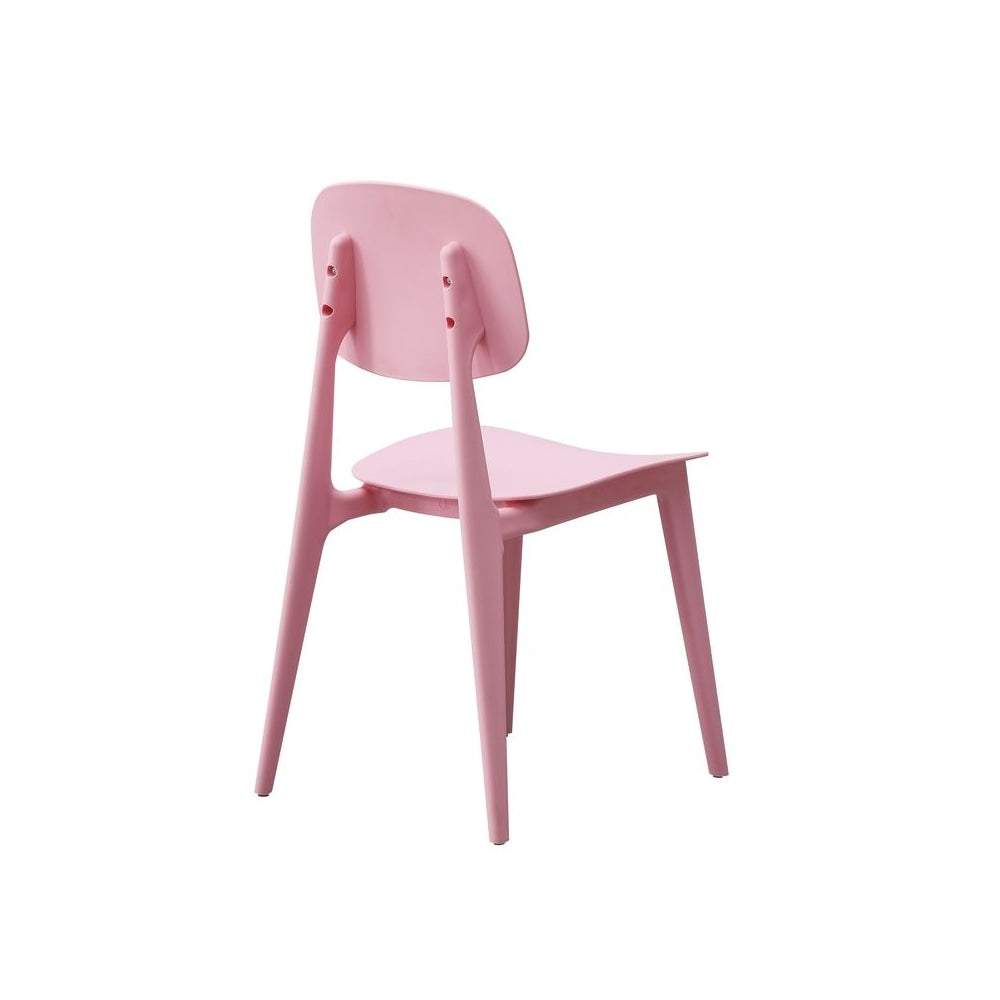 OUTLET Oslo Baby Pink Plastic Dining Chair
